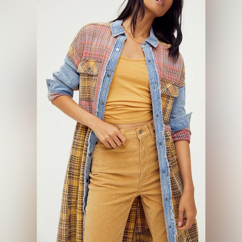 Plaid Duster Shacket